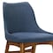 Armen Living Azalea Blue Fabric and Walnut Wood Dining Side Chairs, PK2 LCAZSIWABLU - alternate 5